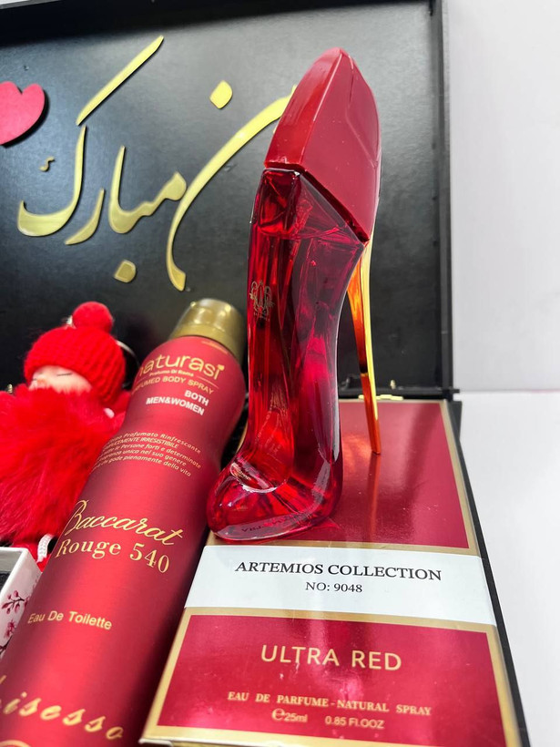 باکس پرفروش ولنتاین زنانه جعبه هدیه ولنتاین ادکلن گودگرل قرمز کادوی شیک خوشگل