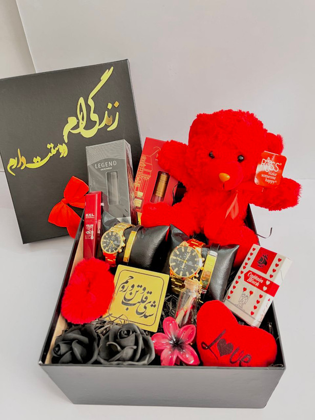 باکس هدیه ولنتاین هدیه پرفروش زندگیم دوستت دارم ست ساعت زنانه مردانه قسطی