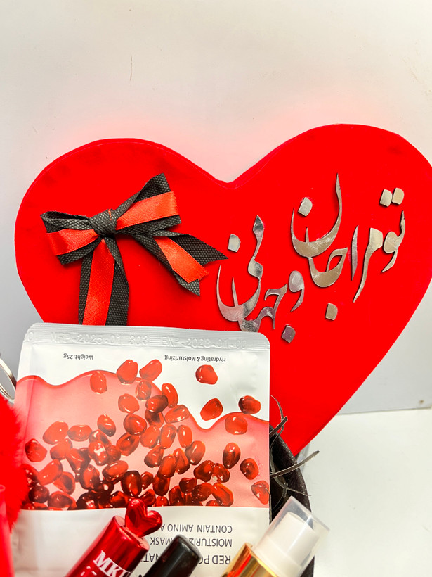 باکس هدیه تولد ساعت شیشه عشق ساعت شنی هدیه هاص